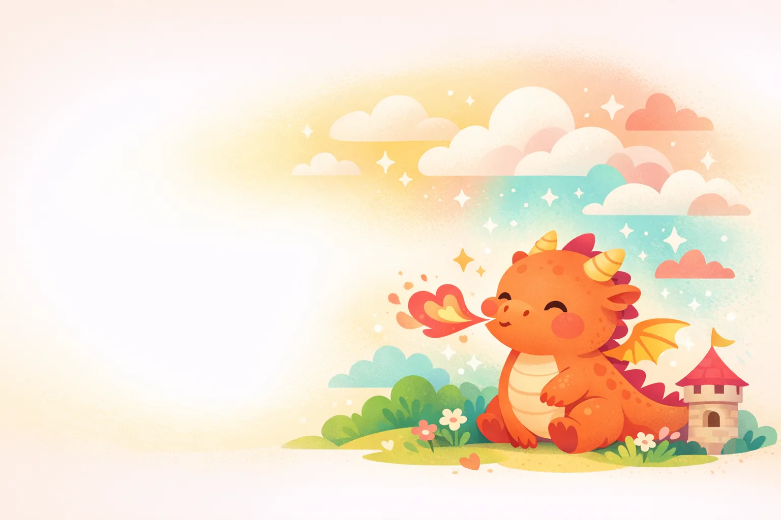 Colorful dragon illustration