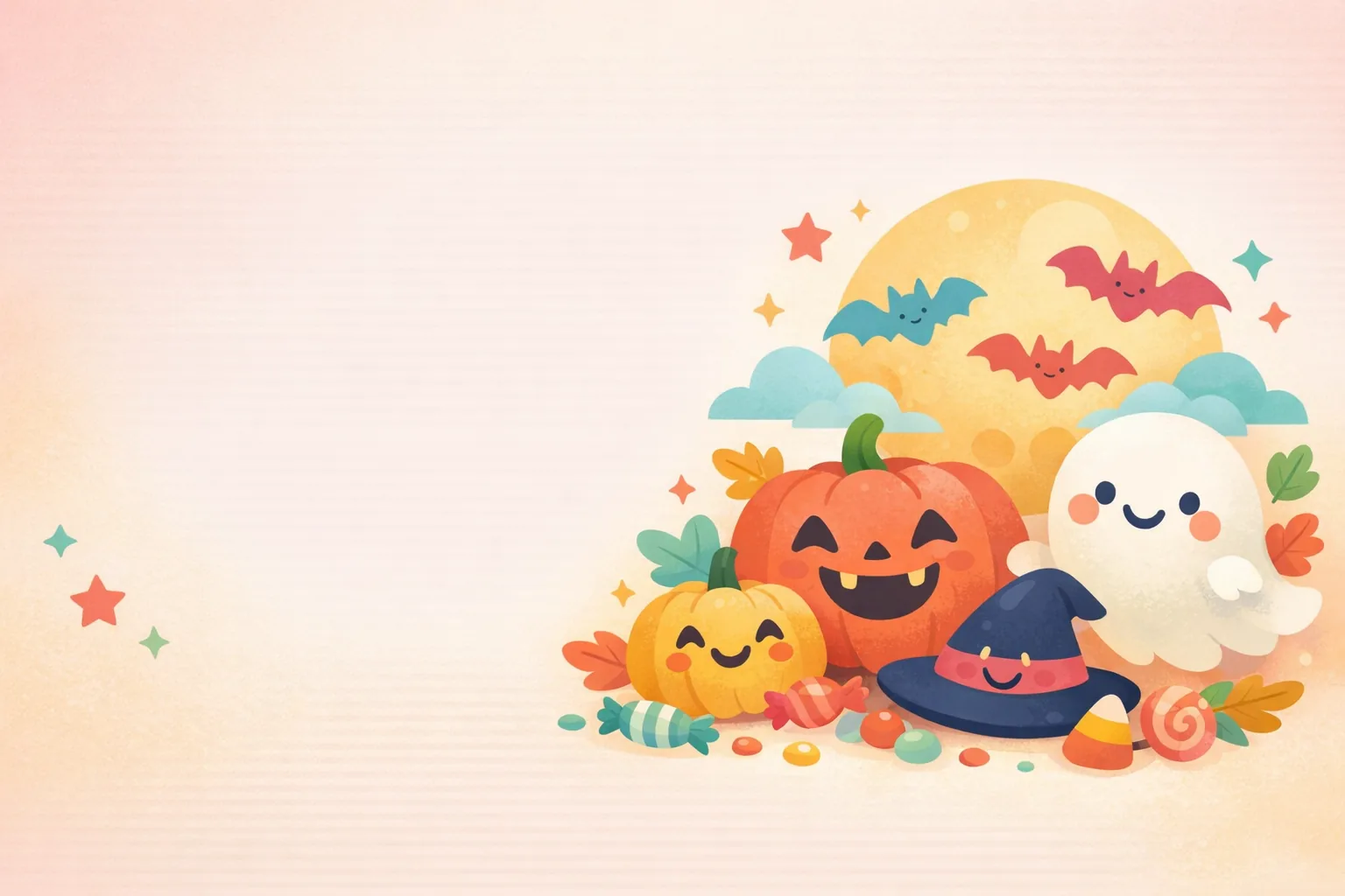 Colorful halloween illustration