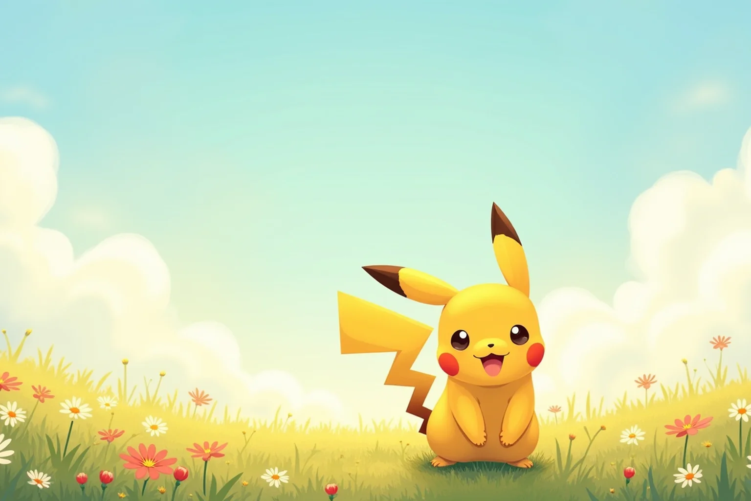 Colorful pokemon illustration