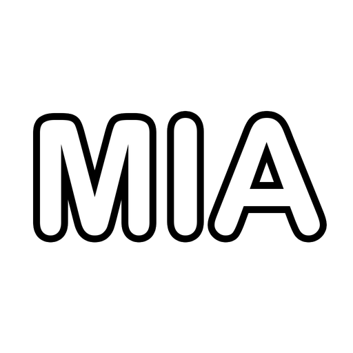 The name Mia in big bubble letters, a free printable name coloring page