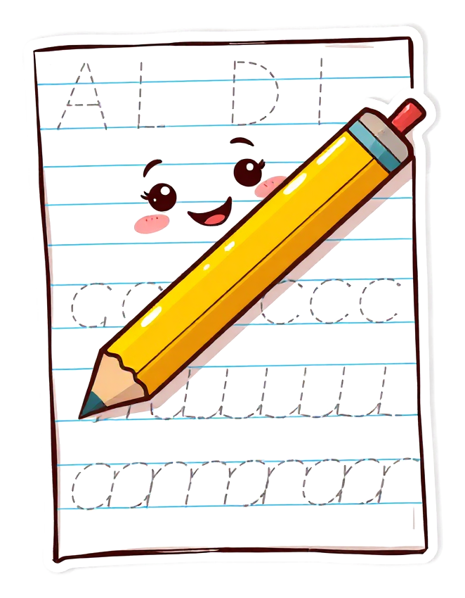 A child's name typed into the name tracing tool