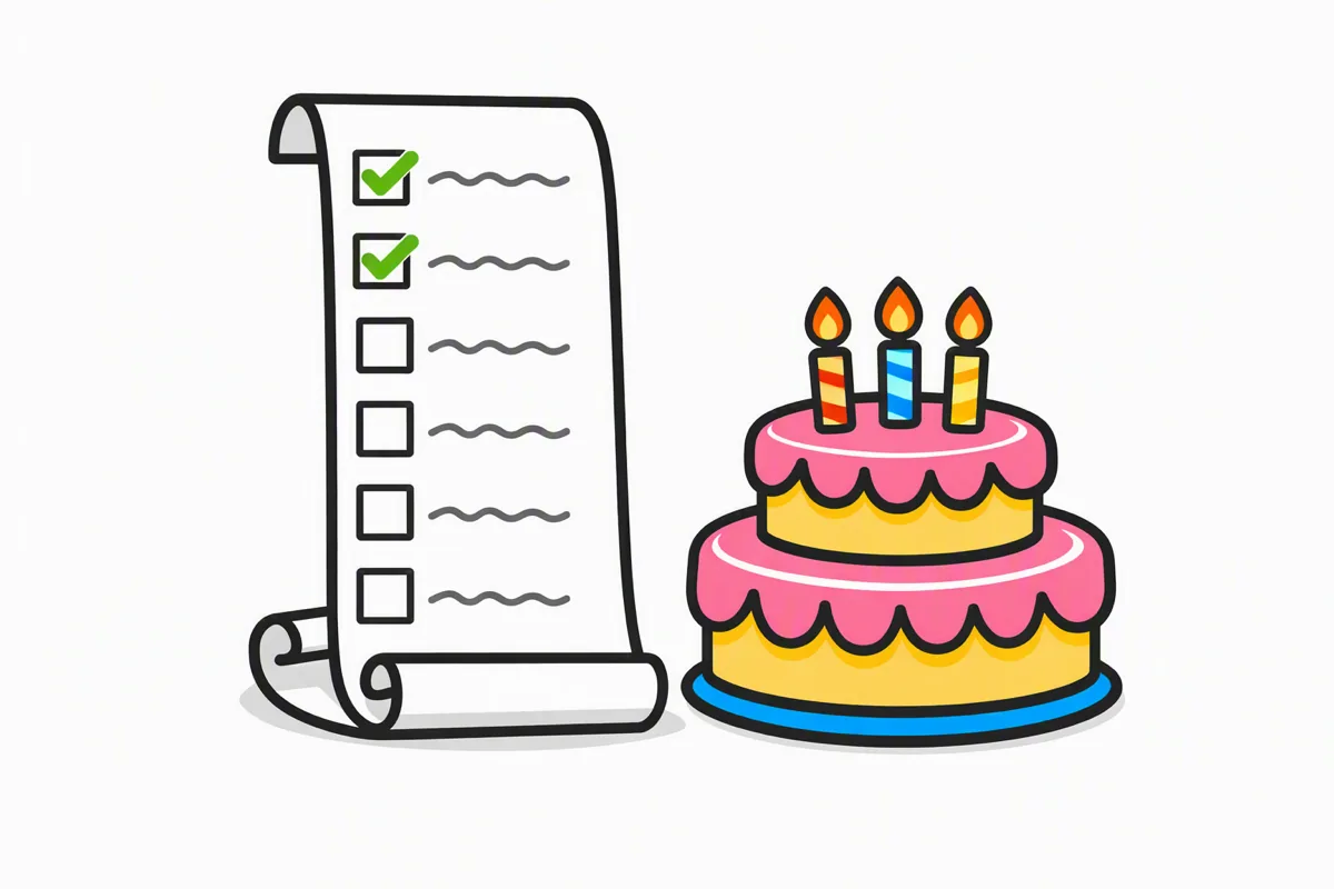 Birthday Party Checklist