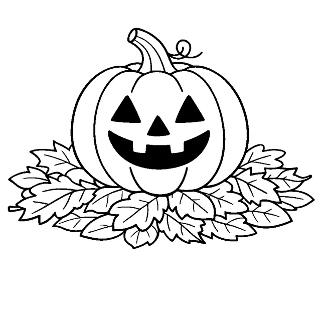 Jack-o'-lanterns coloring page